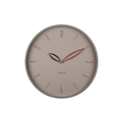 Karlsson 6012WG дизайнерські настінні годинникибежеві, діаметр 40 см