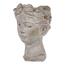 Blumenkasten aus Beton in Kopfform, 18 x 27 x 18 cm