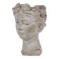 Mască de ghiveci din beton Formă de cap, 18 x 27x 18 cm