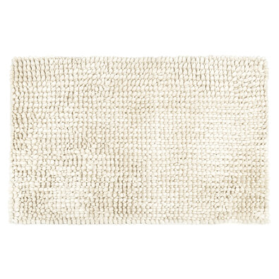 Mata łazienkowa Ella micro biała, 60 x 90 cm