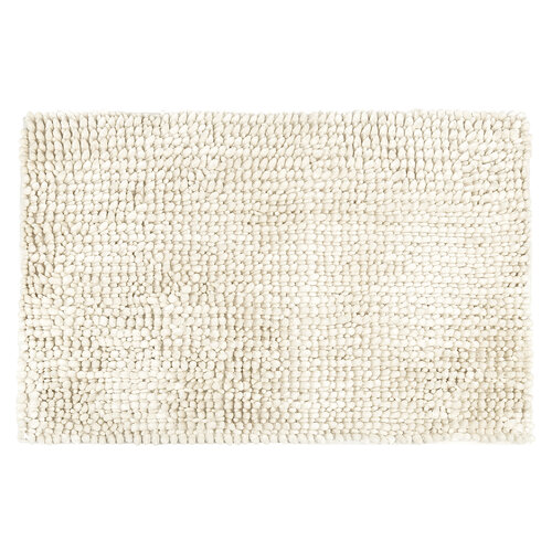 Kúpeľňová predložka Ella micro biela, 60 x 90 cm