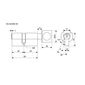 Циліндр Richter ES.30/35K.NI з ручкою 30+35K мм, 6клавіш