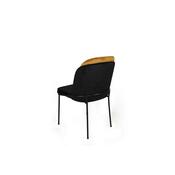 Set de scaune de sufragerie Dore Mustard andBlack, 2 buc.