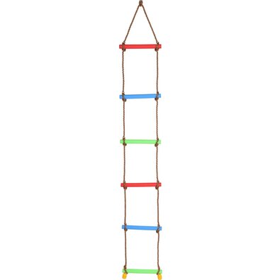 Povrazový rebrík 200 cm, 6 plastových stupienkov
