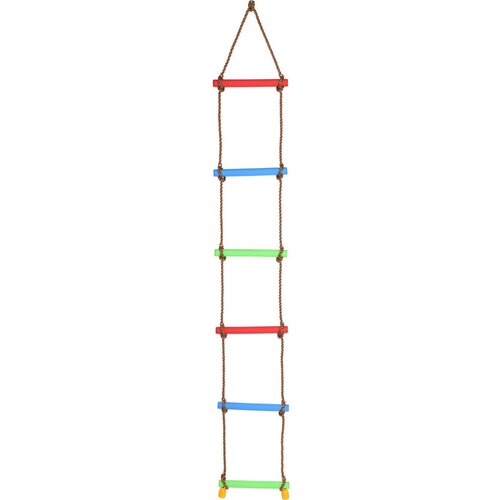 Povrazový rebrík 200 cm, 6 plastových stupienkov