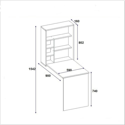 Schreibtisch Sedir White