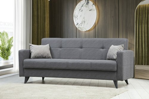 Rozkládací pohovka Polya 3 Dark Grey