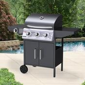 Avenberg Grill gazowy BBQ z bocznym palnikiem Colorado, 126 x 53 x 105,5 cm