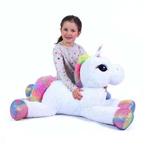 Rappa Plüsch Einhorn Funkie, 85 cmweiß  ,