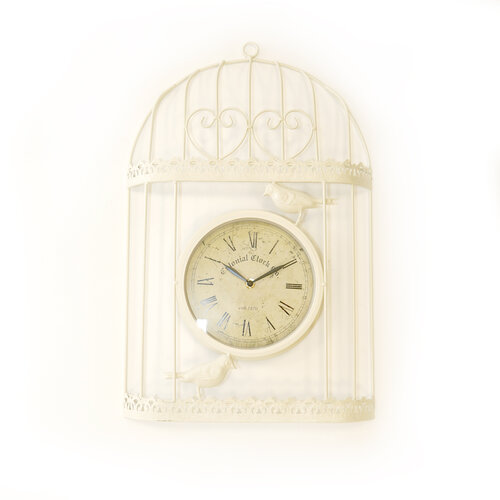 Zegar na zewnątrz biały