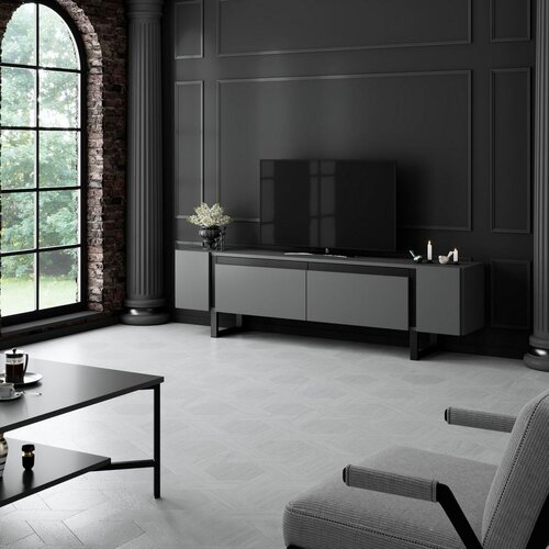 Televizní stolek Yildiz Anthracite and Black