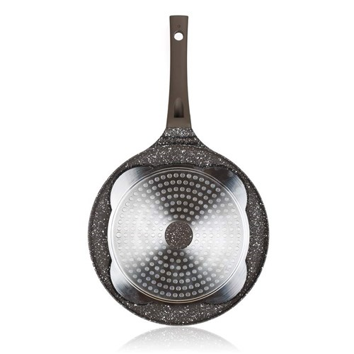 Banquet Pfanne für 4 Hefepfannkuchen mit Antihaftbeschichtung Granite Dark Brown, 26 cm