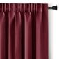 AmeliaHome Штора Blackout Oxford Pleat бордова, 140 x 245 см