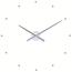 Nomon OJ настінний годинник, сріблястий, діам. 50 см