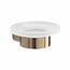 GEDY PI1187 Seifenschale „Pirenei“, Milchglas/Gold