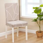 Husă pentru scaun 4Home Abstract bej , 45-50 cm, set de 2 buc.