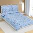Bellatex Крепове постільна білизна Квіточка синя,140 x 200 см, 70 x 90 см