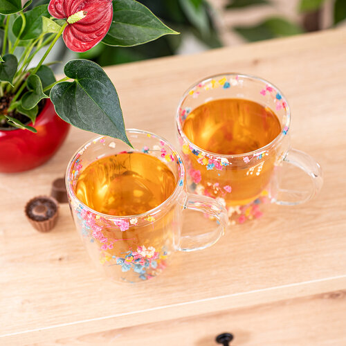 4Home termo steklenice Floral Hot&amp;Cool 300 ml,2 kos