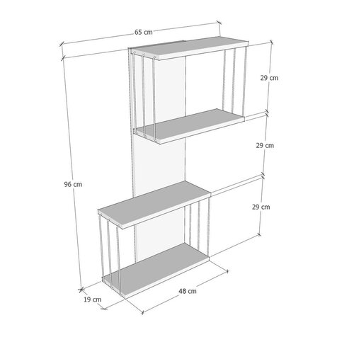 Wandregal Destan Anthracite