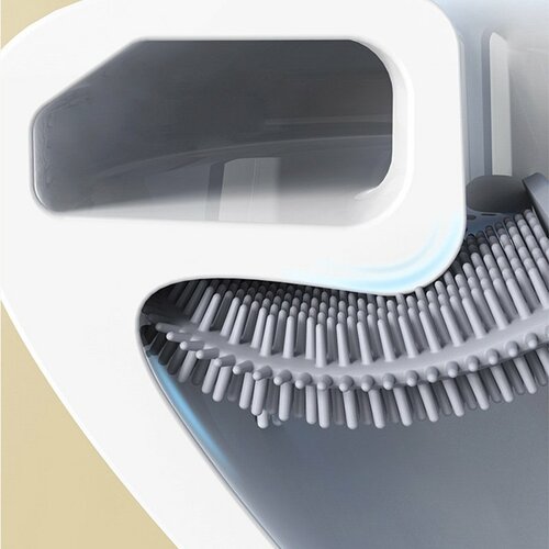AQUALINE TF010 WC silikonska krtača za steno/zapostavitev, bela