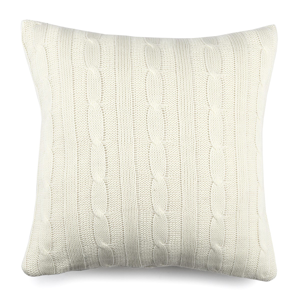 BO-MA Obliečka na vankúšik pletená Duo krémová, 45 x 45 cm