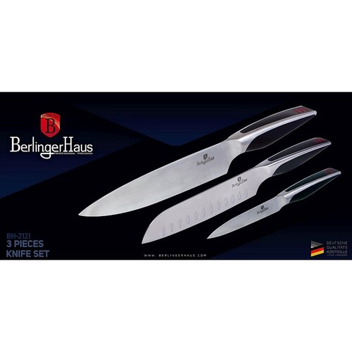 Berlinger Haus 3-częściowy zestaw noży Phantom Line, stal nierdzewna