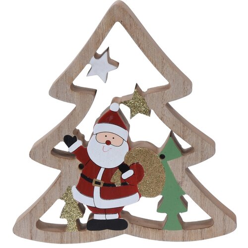Vianočná dekorácia Santa's tree, 17 cm
