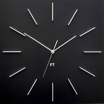 Future Time FT1010BK Square black Designové nástenné hodiny, 40 cm Future Time FT1010BK Square black Designové nástenné hodiny, 40 cm