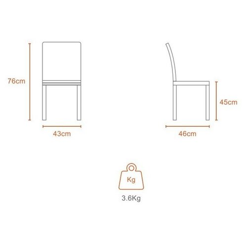 Flap Klappstuhl Python 43 x 46 x 76 cm