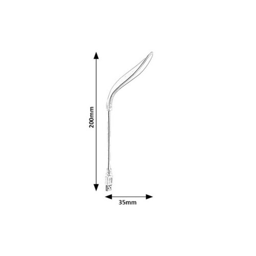 Rabalux 74238 elastyczna/przenośna lampka LED USBTafi