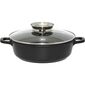 Elo 19632 Pekáč se skleněnou poklicí a aroma úchytem Alucast 32 cm