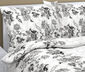 Krepp-Bettwäsche Kletterblumen , 140 x 220 cm, 70 x 90 cm