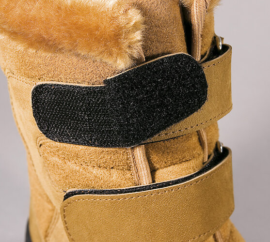 Buty zimowe z kożuszkiem, brązowe,  37