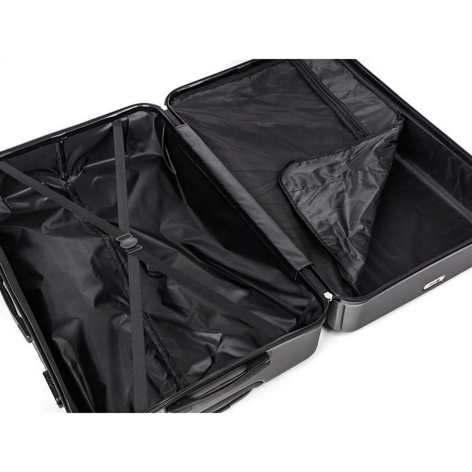 Pretty UP Cestovný škrupinový kufor ABS25 extra veľký, 78 x 52 x 32 cm, antracit