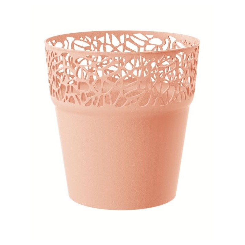 Prosperplast Obal na kvetináč Naturo broskyňová, pr. 14,5 cm