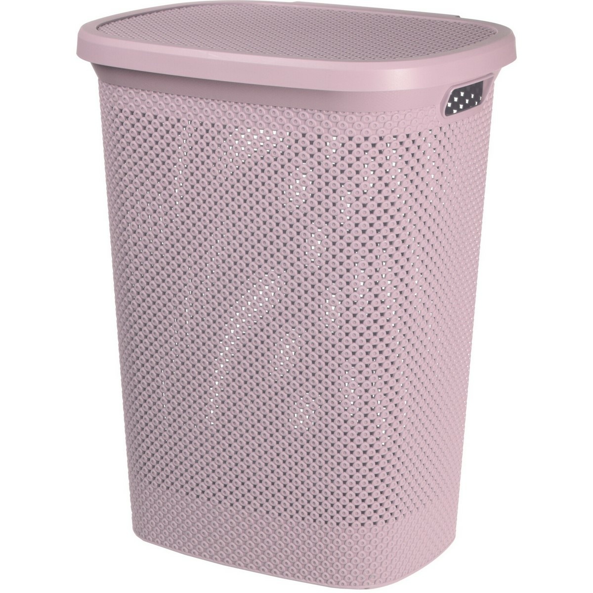 Kosz na pranie, 60 l, różowy