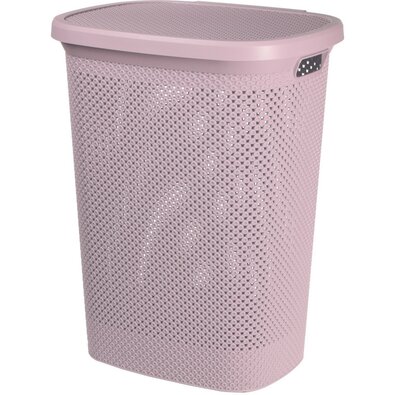Szennyeskosár, 60 L, rózsaszín