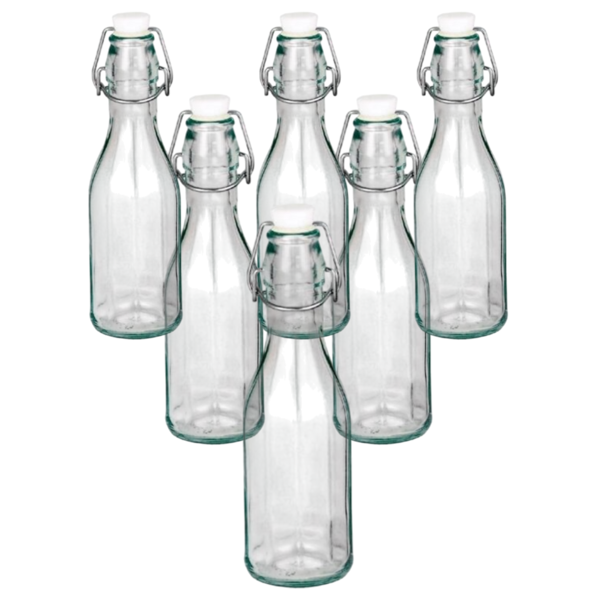 Skleněná láhev s clip uzávěrem, 0,5 l, 6 ks