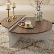 Stolik konferencyjny Orion Walnut White