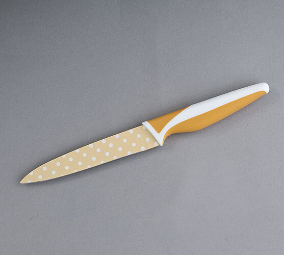 Teflónový nôž s chňapkou ZADARMO oranžová