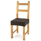 4home Multielastický poťah na sedák na stoličku Comfort hnedá, 40 - 50 cm, sada 2 ks