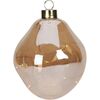 Weihnachts-LED-Dekoration „Organic Ball“, goldfarben, 10 cm