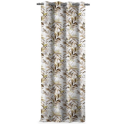 Restilo Zasłona Blackout Tropics brązowy, 140 x 245 cm