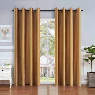 4Home Verdunkelungsvorhang Manila goldbraun, 150 x 250 cm