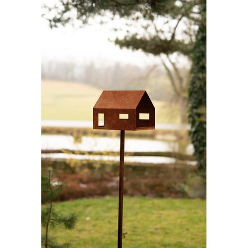 Casa Madáretető 30 x 21 x 23 cm, corten CORGARDEN1040