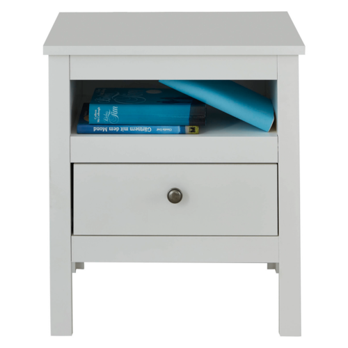 Stolik nocny OLJE 1S, biały