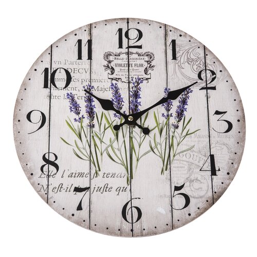 Zegar ścienny Violet, 34 cm