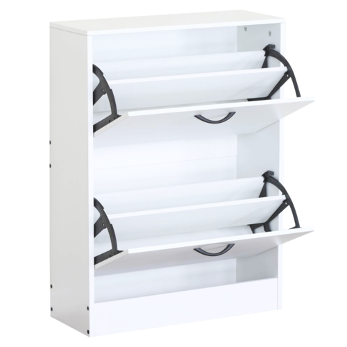 BOTNIX cipőtartó, 2 polc, fehér