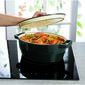 Pyrex Liatinový kastról s pokrievkou 6 l, 33 x 25 cm, sivá