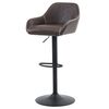 Scaun de bar din piele ecologică B-716 BR3, maro